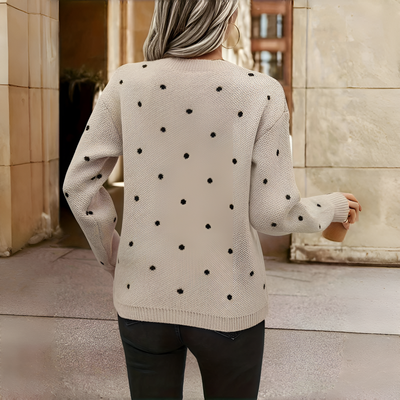 Bernice - Polka Dot Knitted Sweater