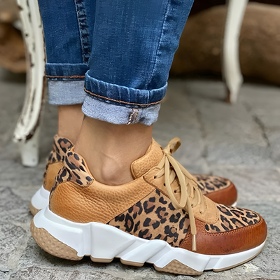 Quinn - Comfortable Leopard Sneakers