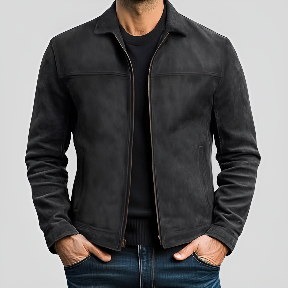 Nick – Zipper Leather Jacket