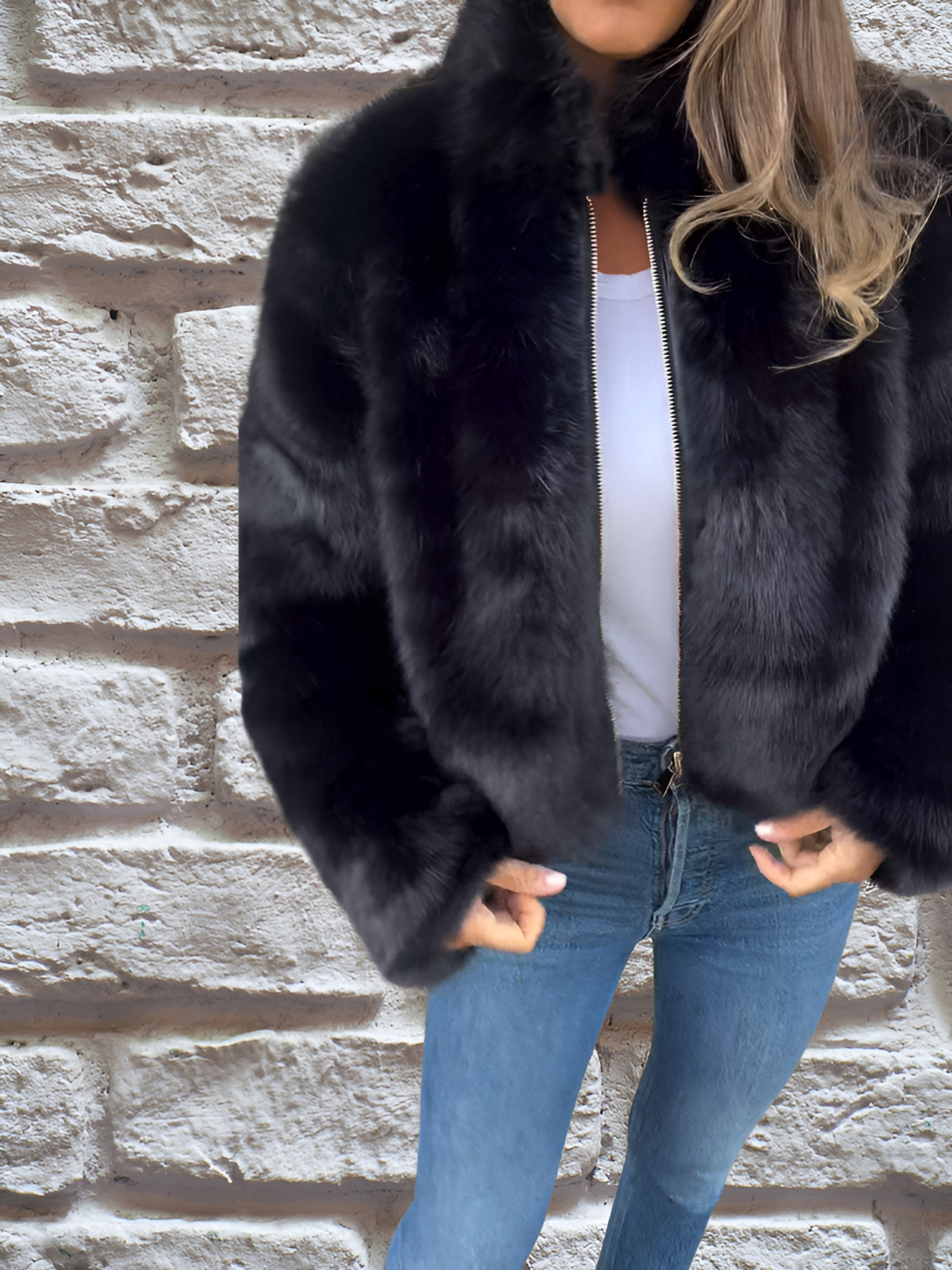 Amanda -  Luxury Faux Fur Jacket