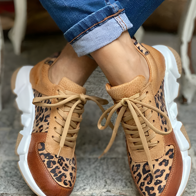 Quinn - Comfortable Leopard Sneakers