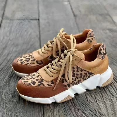 Quinn - Comfortable Leopard Sneakers