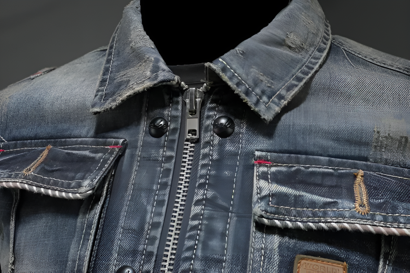 Justin– Denim Jacket with Zipper