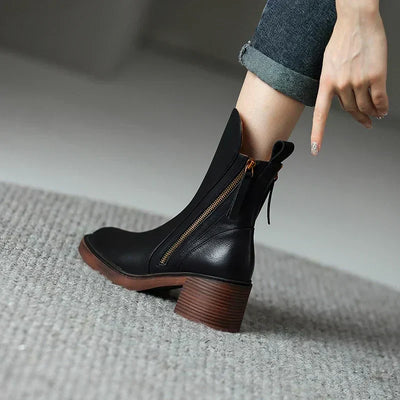 Mirabelle – Leather Ankle Boots