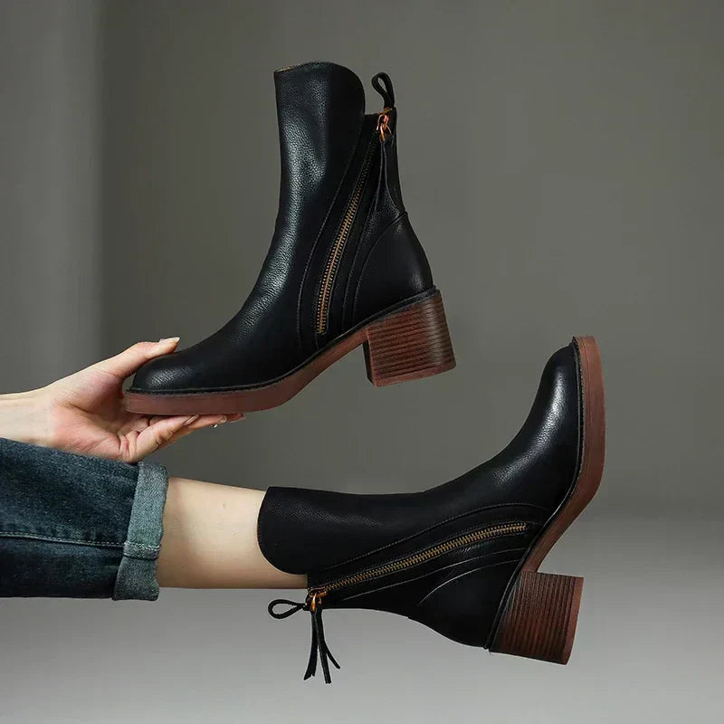 Mirabelle – Leather Ankle Boots