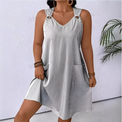 Sonia – Striped Sleeveless Dress