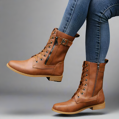 Katherine - Classic Lace-Up Boots