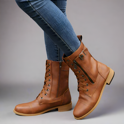 Katherine - Classic Lace-Up Boots