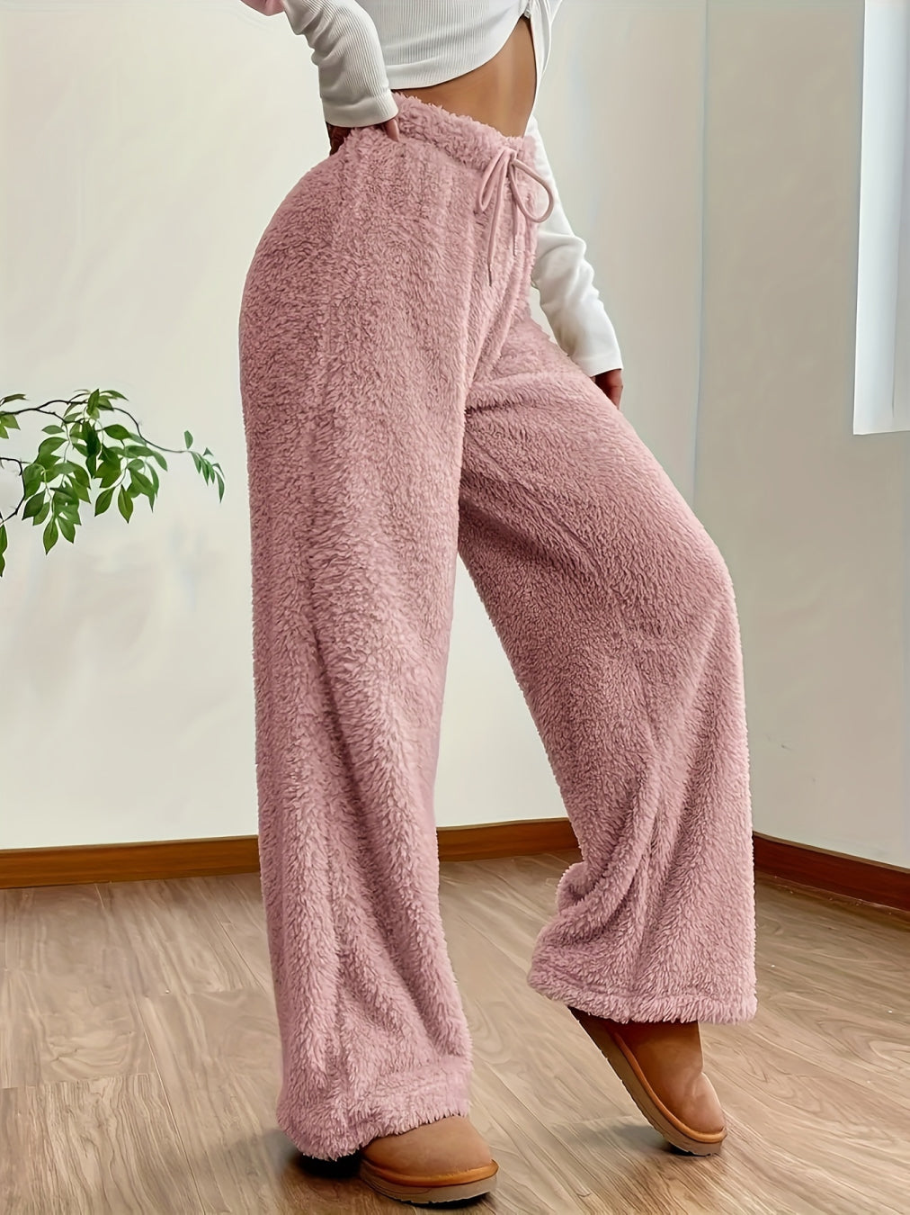 Kathryn – Ultra-Fleece Wide-Leg Pants