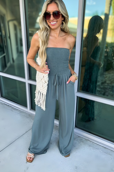 Kristen - Trendy Off-Shoulder Jumpsuit