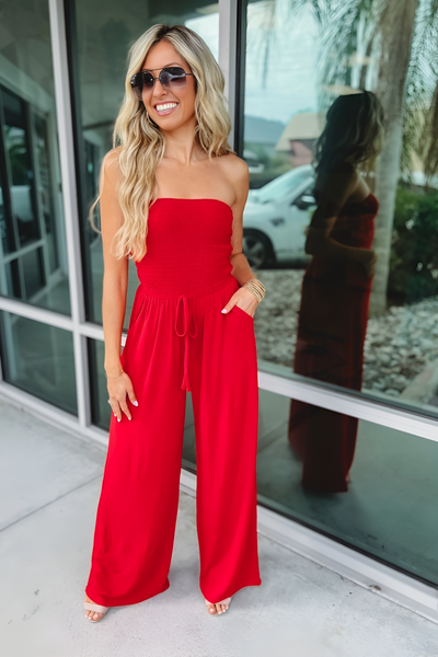 Kristen - Trendy Off-Shoulder Jumpsuit