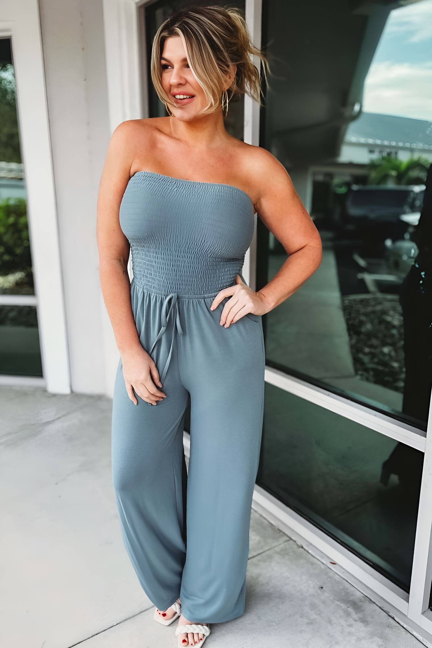 Kristen - Trendy Off-Shoulder Jumpsuit