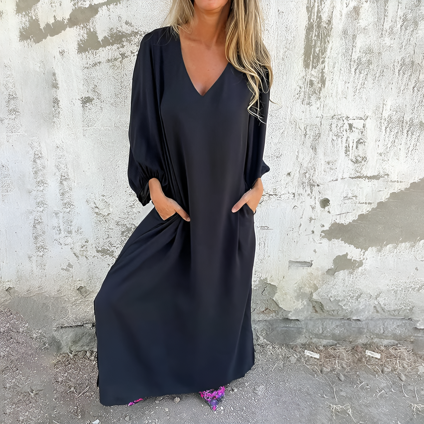 Wendy – Bohemian Maxi Dress with Pockets