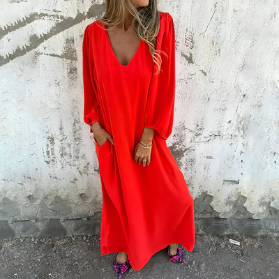 Wendy – Bohemian Maxi Dress with Pockets